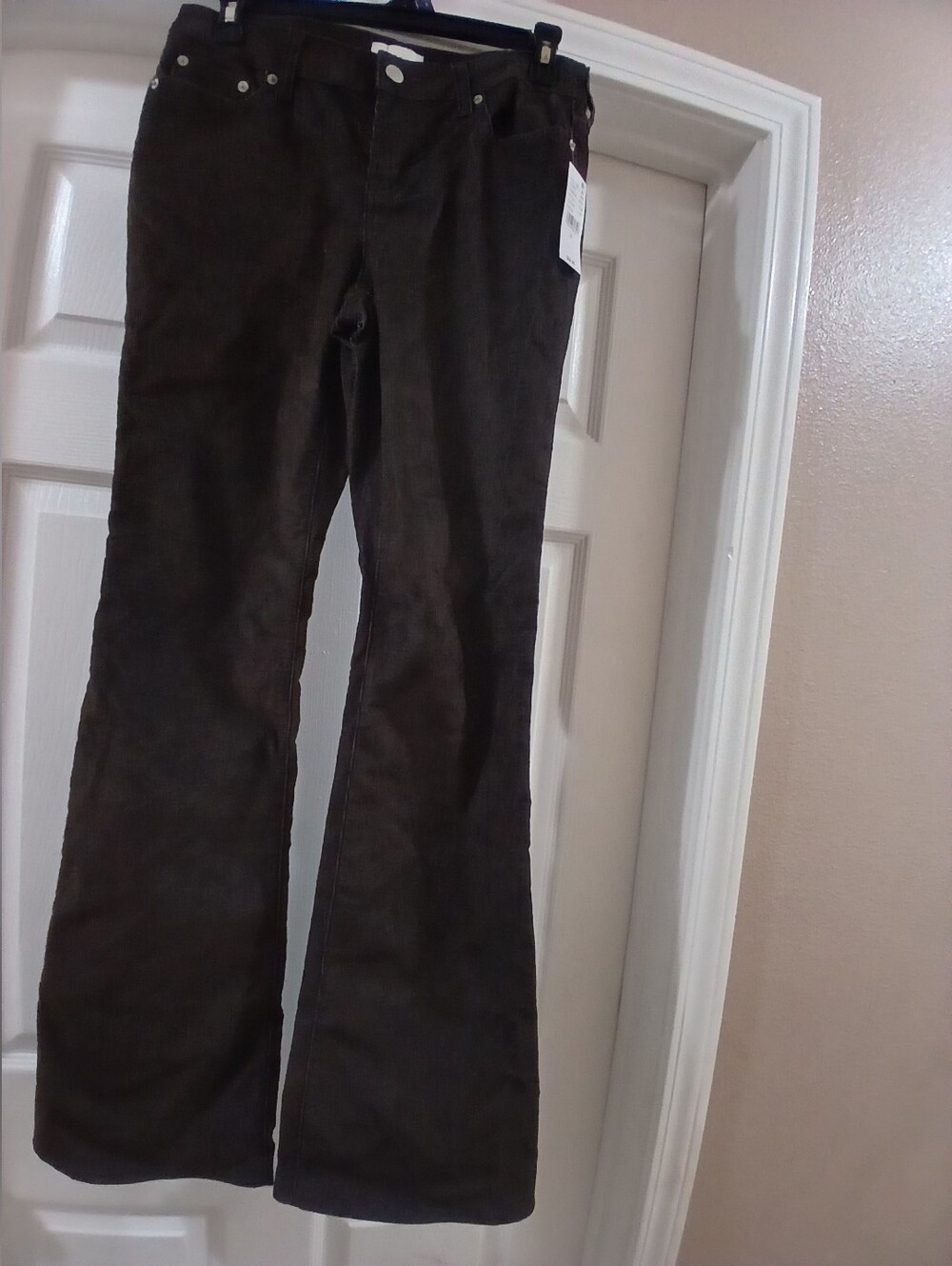 PacSun Women's Dark Brown Corduroy Flare Jeans